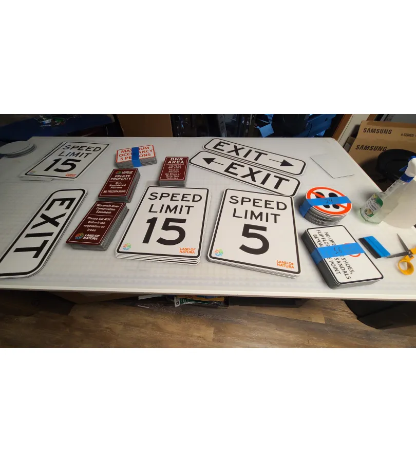 Aluminum Signs printed by Sign20 in Baraboo, Wisconsin